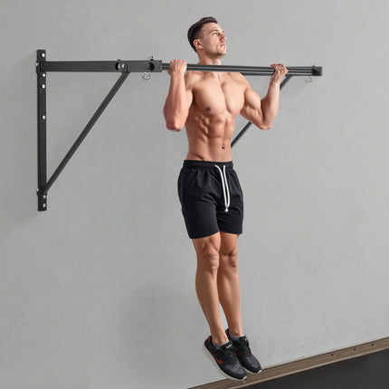 Wall-Mounted Pull Up Bar, 50-Inch Wide, 440 lb Capacity