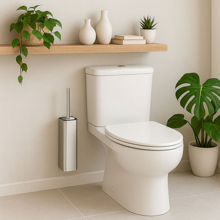 Wall-Mounted Toilet Brush Set, Flexible Head