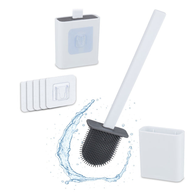 Wandmontiertes Toilettenbürsten-Set mit Halter