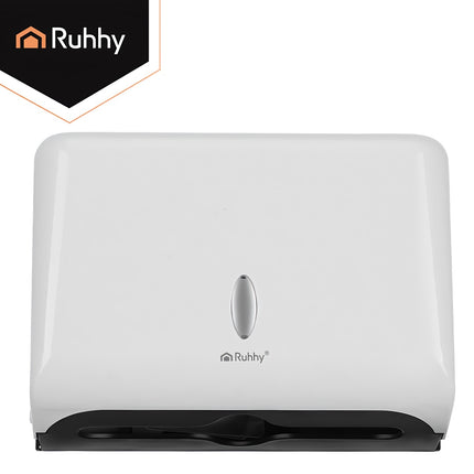 Nástěnný bílý zásobník na papírové utěrky, ABS, 27cm