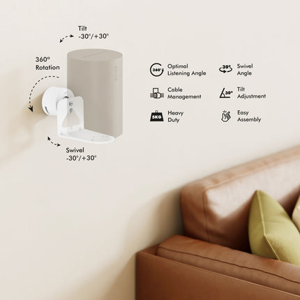 Nástěnný držák pro Sonos Era 100/300, bílá