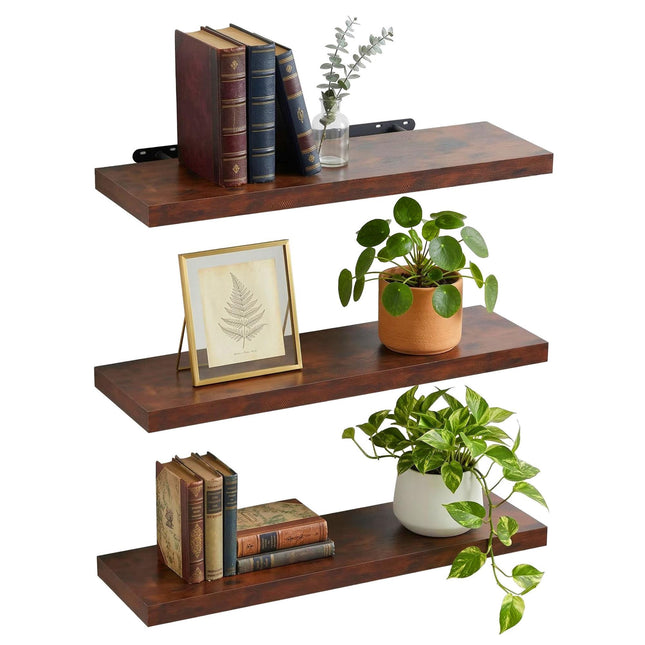 Nástěnné police, sada 3 ks – závěsné pro dekorace