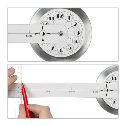 Nástěnné hodiny DIY moderní