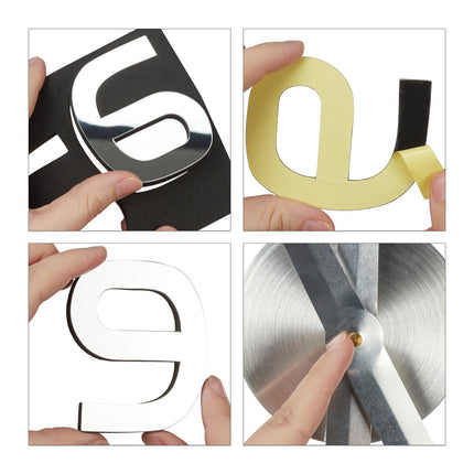 Nástěnné hodiny DIY s 3D číslicemi