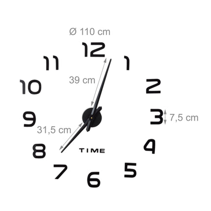 Nástěnné hodiny DIY s 3D číslicemi