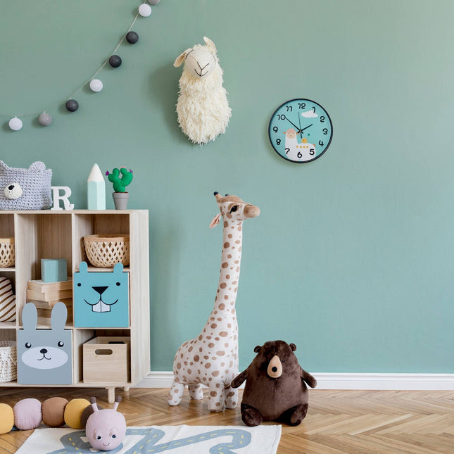 Wall clock Llama for children