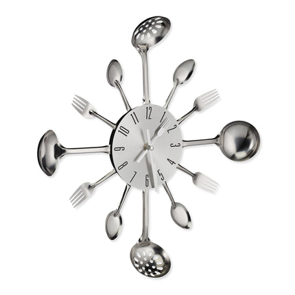 Wall clock cutlery