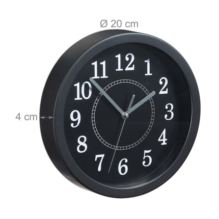 Nástěnné hodiny kulaté 20 cm