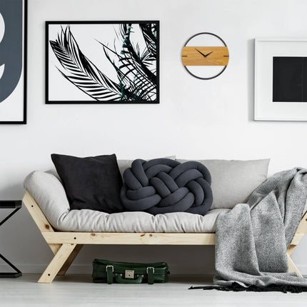 Nástěnné hodiny dřevěný design