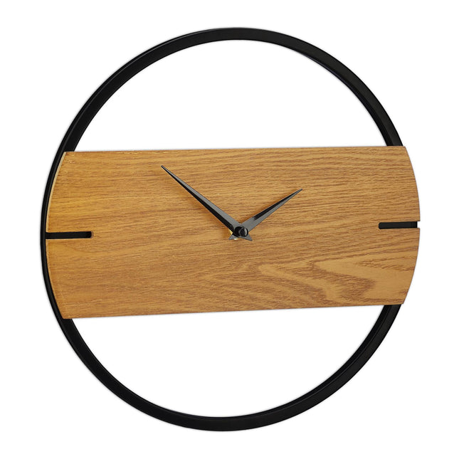Nástěnné hodiny dřevěný design