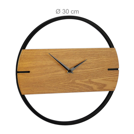 Nástěnné hodiny dřevěný design