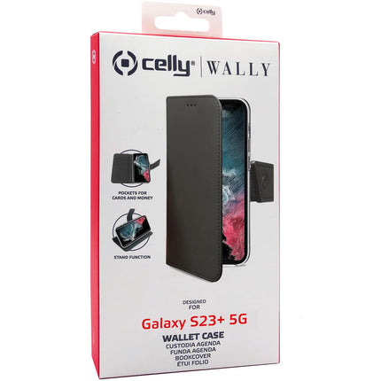 Pouzdro peněženka Galaxy S23+ 5G, černá