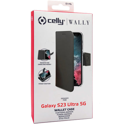 Pouzdro peněženka Galaxy S23 Ultra 5G, černá