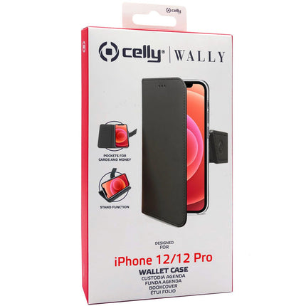 Wallet Case iPhone 12 / 12 Pro Schwarz