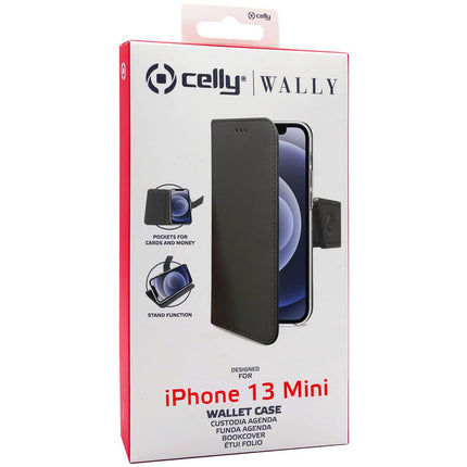 Pouzdro peněženka iPhone 13 Mini, černá