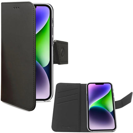 Pouzdro peněženka iPhone 14 Plus, černá