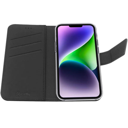 Pouzdro peněženka iPhone 14 Plus, černá