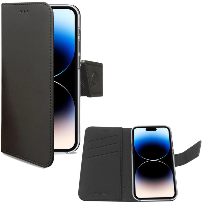 Pouzdro peněženka iPhone 14 Pro, černá