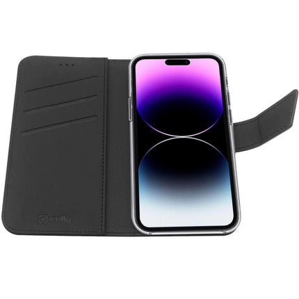 Pouzdro peněženka iPhone 14 Pro Max, černá
