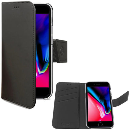 Pouzdro peněženka iPhone 7/8/SE 2020/SE 2022, černá