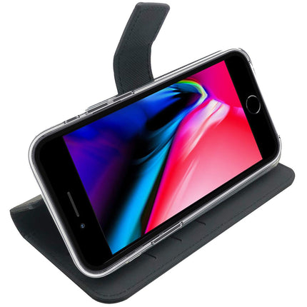 Pouzdro peněženka iPhone 7/8/SE 2020/SE 2022, černá