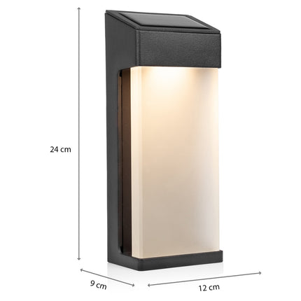 Nástěnná lampa solární se soumrakovým senzorem