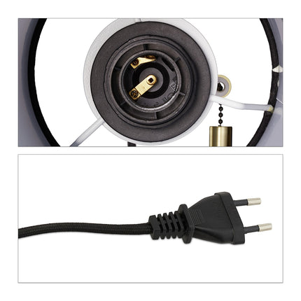 Nástěnná lampa s látkovým stínidlem