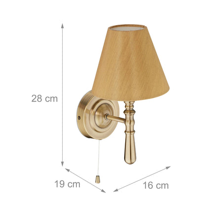 Wandleuchte mit Schirm