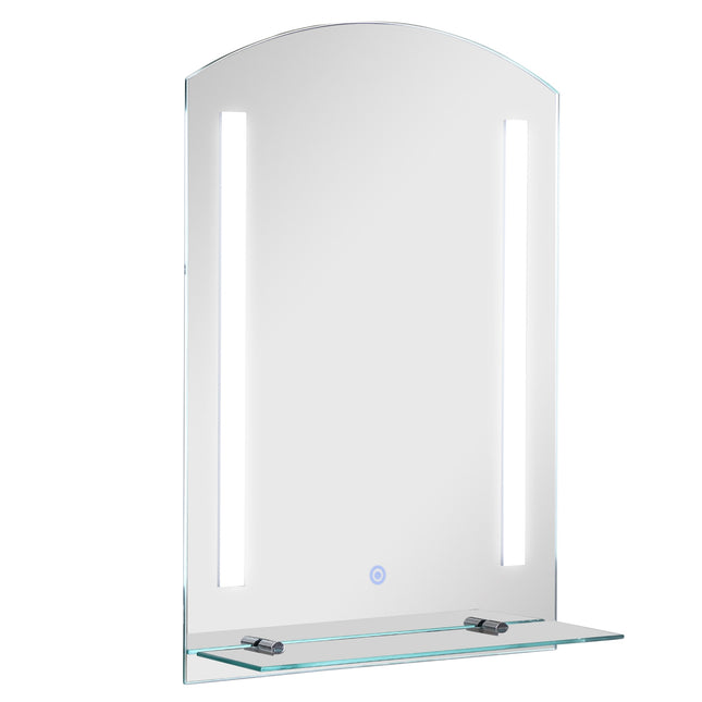 LED bathroom mirror with shelf, waterproof, 50x15.5x70cm