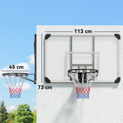 Basketbalový koš na zeď venkovní s ocelovou deskou