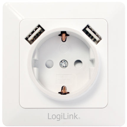 Zásuvka 230V s 2xUSB 2.1A