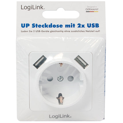 Zásuvka 230V s 2xUSB 2.1A