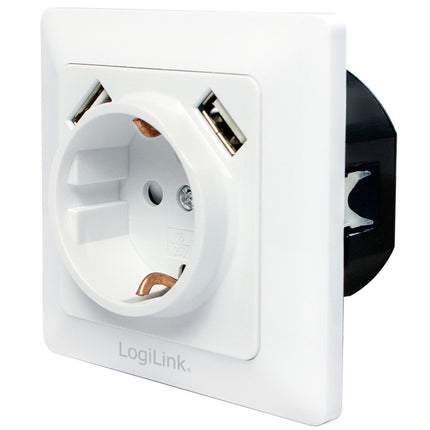 Zásuvka 230V s 2xUSB 2.1A