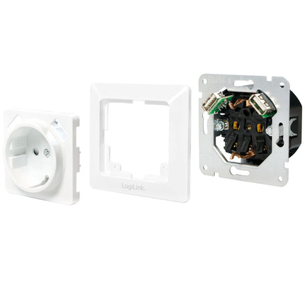 Zásuvka 230V s 2xUSB 2.1A