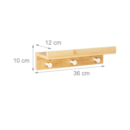 Wandregal mit 3 Haken