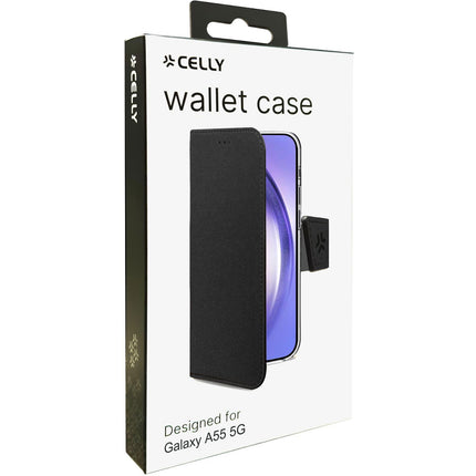 Wally pouzdro peněženka Galaxy A55 5G, černá