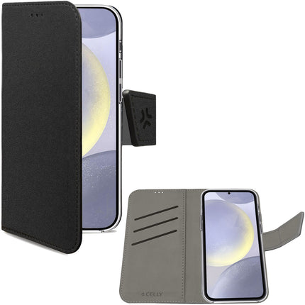 Wally pouzdro peněženka Galaxy S24+ 5G, černá