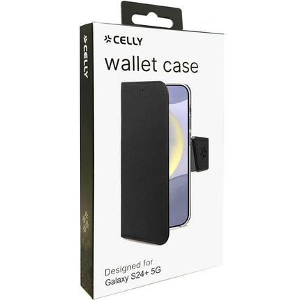 Wally pouzdro peněženka Galaxy S24+ 5G, černá