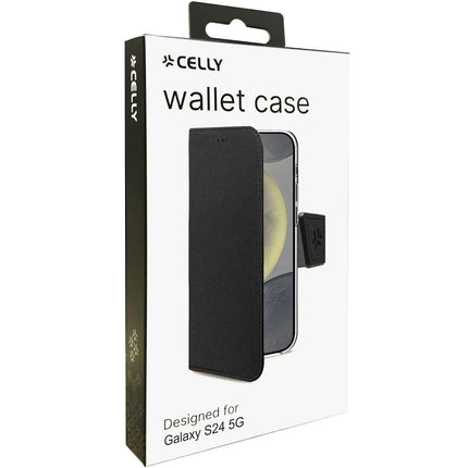 Wally pouzdro peněženka Galaxy S24 5G, černá
