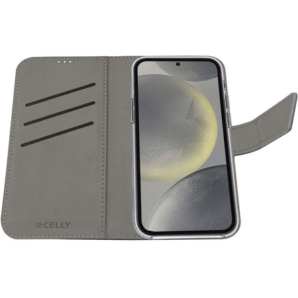 Wally pouzdro peněženka Galaxy S24 5G, černá