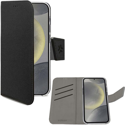 Wally pouzdro peněženka Galaxy S24 5G, černá