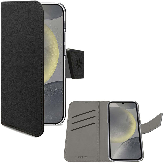 Wally pouzdro peněženka Galaxy S24 5G, černá