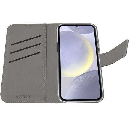 Wally pouzdro peněženka Galaxy S24+ 5G, černá