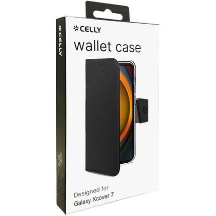 Wally pouzdro peněženka Galaxy XCover 7, černá