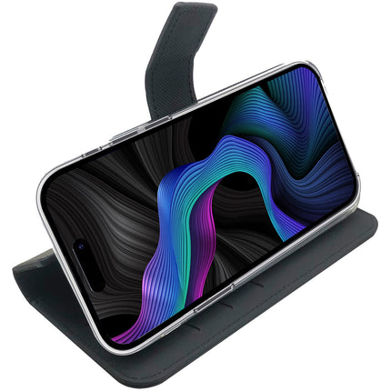 Wally pouzdro peněženka iPhone 15, černá