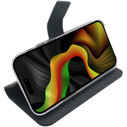 Wally pouzdro peněženka iPhone 15 Pro Max, černá