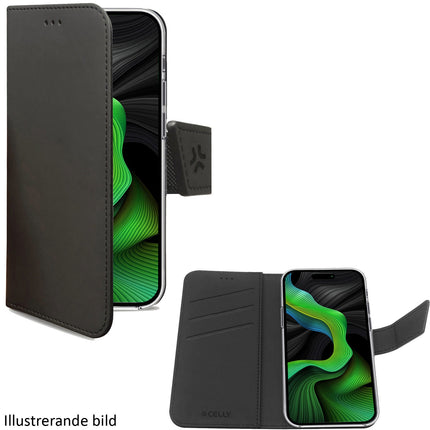 Wally pouzdro peněženka iPhone 16 Pro, černá