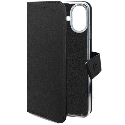 Wally pouzdro peněženka iPhone 16e, černá