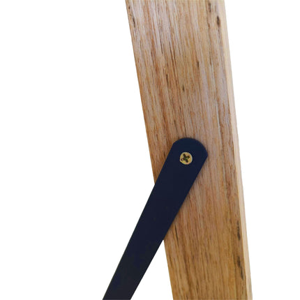 Žebříkový regál ořech, 4patrový opěrný design, 180cm
