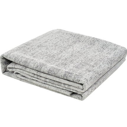 Washable Area Rug 10x14 Ft, Non-Slip, Gray